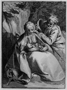 Święta Rodzina autorstwa Abraham Bloemaert