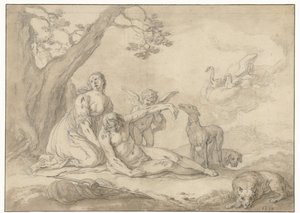 Diana i Endymion autorstwa Abraham Bloemaert