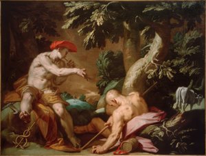 Merkury, Argus i Io autorstwa Abraham Bloemaert
