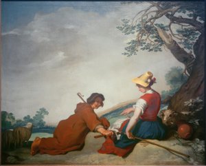 Scena duszpasterska autorstwa Abraham Bloemaert