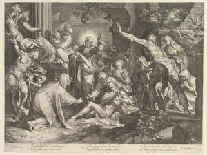 Wskrzeszenie Łazarza, ca. 1600.