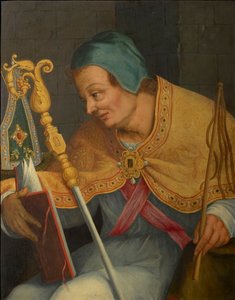 Św. Ambroży, Arcybiskup Mediolanu. autorstwa Abraham Bloemaert