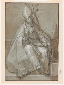 Święty Willibrord autorstwa Abraham Bloemaert
