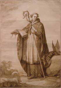 Św. Engelmund autorstwa Abraham Bloemaert