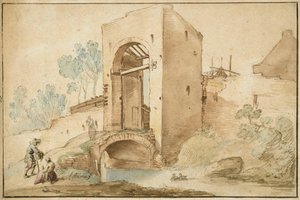 Brama do miasta autorstwa Abraham Bloemaert