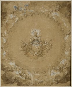 Matka Boska w chwale autorstwa Abraham Bloemaert