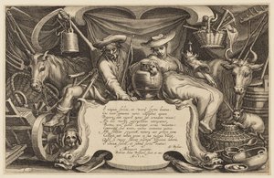 Strona tytułowa, „Seria Dom na farmie i krajobraz” autorstwa Abraham Bloemaert