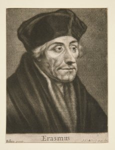 Erazm z Rotterdamu autorstwa Abraham Blooteling