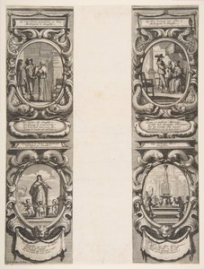 Almanach dla 1639: Ludwik XIII i Anna Austriaczka powierzenie Królestwa i Appa Dziedzica..., 1638. autorstwa Abraham Bosse