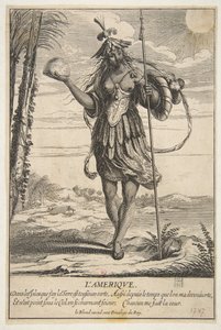 Ameryka LAmerique. autorstwa Abraham Bosse