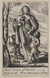 Dobroczynność, 1636. autorstwa Abraham Bosse