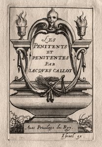 Pokutnicy: Frontyspis. autorstwa Abraham Bosse