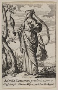 Roztropność, 1636. autorstwa Abraham Bosse