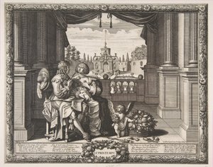 Wiosna, 1635-37. autorstwa Abraham Bosse