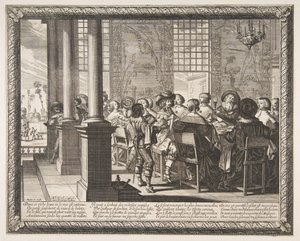 Bankiet na powrót syna marnotrawnego, ca. 1636. autorstwa Abraham Bosse