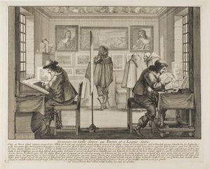 Grawer i wytrawiacz autorstwa Abraham Bosse