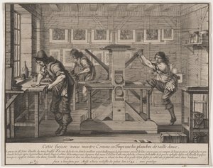 Drukarze wklęsłodruku autorstwa Abraham Bosse