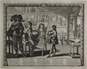 Szlachetny malarz autorstwa Abraham Bosse