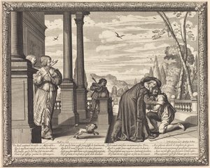 Syn marnotrawny przyjęty przez ojca autorstwa Abraham Bosse