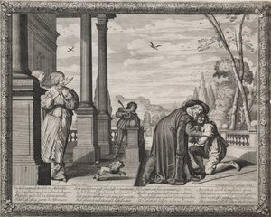 Syn marnotrawny: Powrót marnotrawnego autorstwa Abraham Bosse