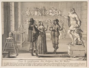 Rzeźbiarz, 1642. autorstwa Abraham Bosse