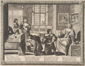Szewc, 1632-33. autorstwa Abraham Bosse