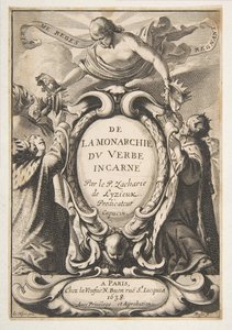 Strona tytułowa: Z monarchii Słowa Wcielonego, 1638. autorstwa Abraham Bosse