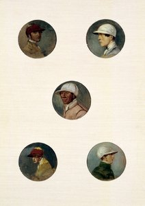 Studia dżokejów (olej na płótnie) autorstwa Abraham Cooper
