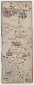 Atlas kataloński, arkusz 10 autorstwa Abraham Cresques
