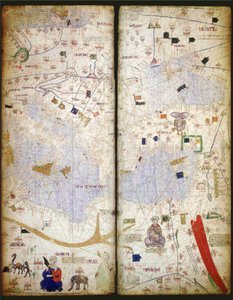 Atlas kataloński, arkusz 7 i 8, 1375
