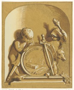 Alegoria z dwoma puttami autorstwa Abraham Delfos