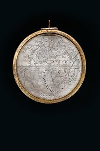 Dwa wyjątkowe globusy ziemskie i niebieskie, wspierane przez Herkulesa i Atlasa, Augsburg, 1697-99