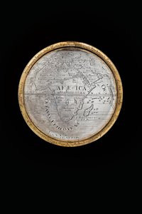 Dwa wyjątkowe globusy ziemskie i niebieskie, wspierane przez Herkulesa i Atlasa, Augsburg, 1697-99 autorstwa Abraham Drentwett