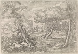 Zalesiony krajobraz autorstwa Abraham Genoels