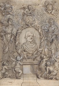 Projekt strony tytułowej, XVII wiek. autorstwa Abraham Jansz van Diepenbeeck