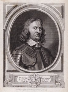 Sir Hugh Cartwright , angielski rojalista żołnierz wojny secesyjnej (grawerowanie)