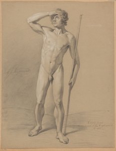 Stojący akt męski, widziany z przodu (I nagroda 1810)