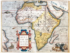 Afryka autorstwa Abraham Ortelius