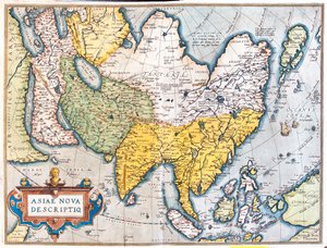 Azja autorstwa Abraham Ortelius