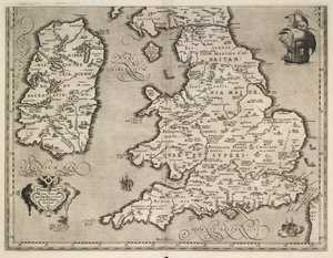 Stary opis Wysp Brytyjskich autorstwa Abraham Ortelius