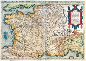 Francja autorstwa Abraham Ortelius