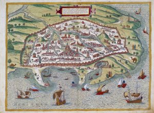 Mapa Aleksandrii — autorstwa Abrahama Orteliusa, Antwerpia autorstwa Abraham Ortelius
