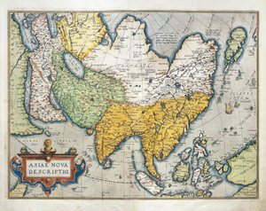 Mapa Azji z Teatru Świata autorstwa Abrahama Orteliusa autorstwa Abraham Ortelius