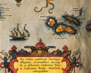Mapa Wysp Azorów z Theatrum Orbis Terrarum autorstwa Abrahama Orteliusa autorstwa Abraham Ortelius