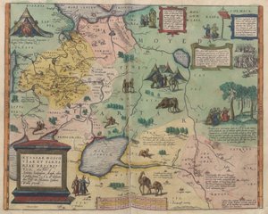 Mapa Rosji Od: Mapa świata autorstwa Abraham Ortelius