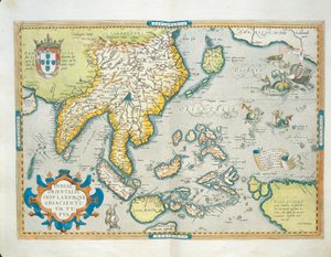 Mapa Indii z Theatrum Orbis Terrarum autorstwa Abrahama Orteliusa autorstwa Abraham Ortelius