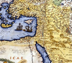 Palestyna i Egipt po Atlasie Abrahama Orteliusa, Amsterdam autorstwa Abraham Ortelius