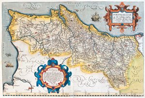 Portugalia autorstwa Abraham Ortelius