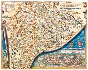 Salzburg, Austria autorstwa Abraham Ortelius