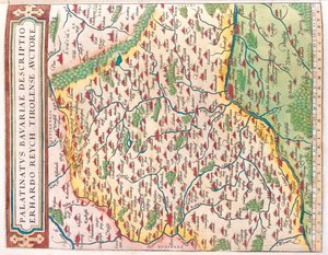 Państwo: Bawaria, Niemcy autorstwa Abraham Ortelius